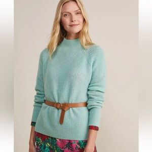 Vineyard Vines Waffle Knit Mockneck Cashmere Sweater - Size Small - NWT